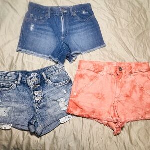 3 girls shorts bundle